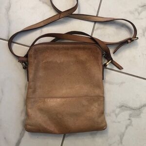John Lewis Distressed Leather Cross Body Bag